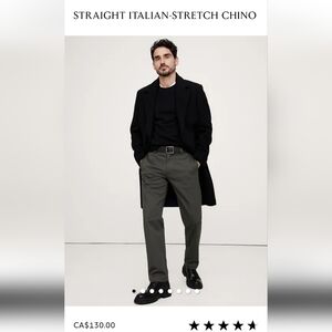 Banana Republi.Brand New-Men's Gray Pants Waist 34" Inseam 30"